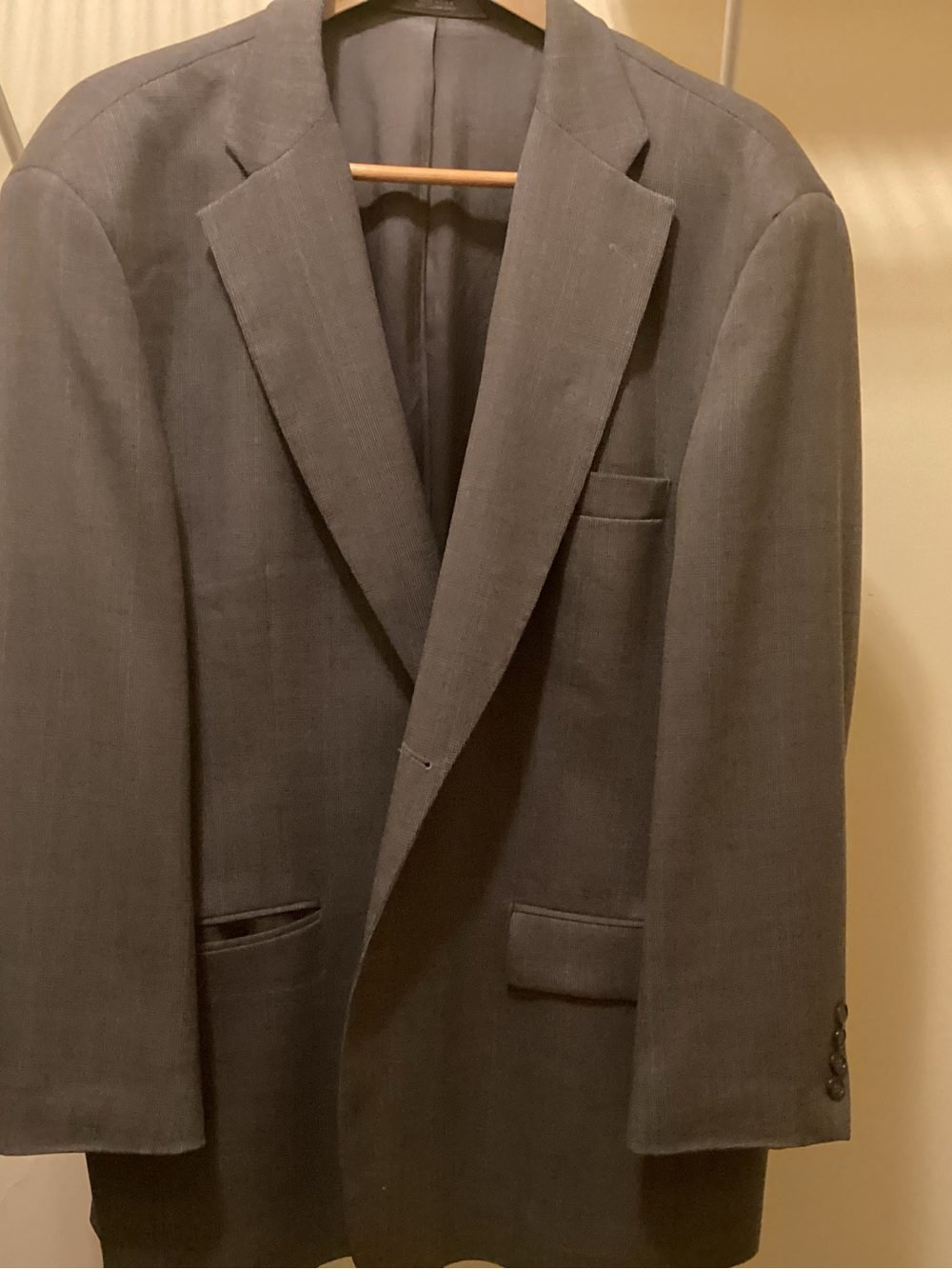 Haggar Men's Gray Suit Jacket - Classic Notch Lapel